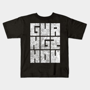 Guangzhou, China City Map Typography - Light Kids T-Shirt